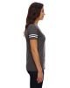Ladies' Football T-Shirt - BLACK/ WHITE - 2XL