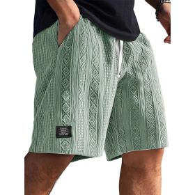 Mens Stylish Casual And Comfortable Shorts (Option: Green-L)